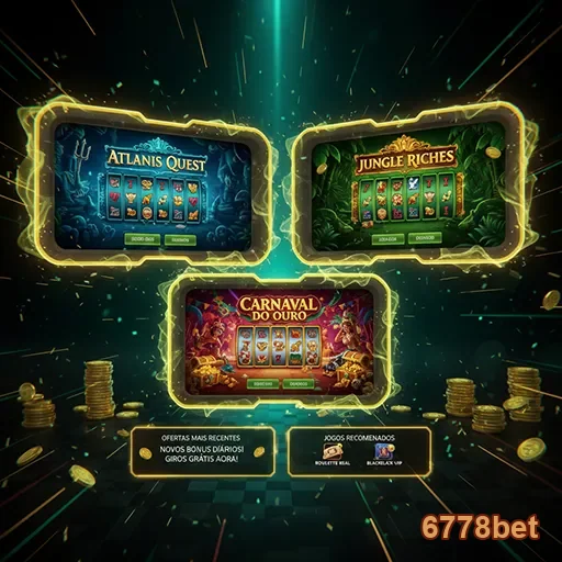 Imagem da aventura em Atlantis Quest com Jungle Riches e tema de Carnaval no 6778bet.